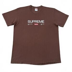 Supreme Est. 1994 Tee Shirt Brown Size Medium